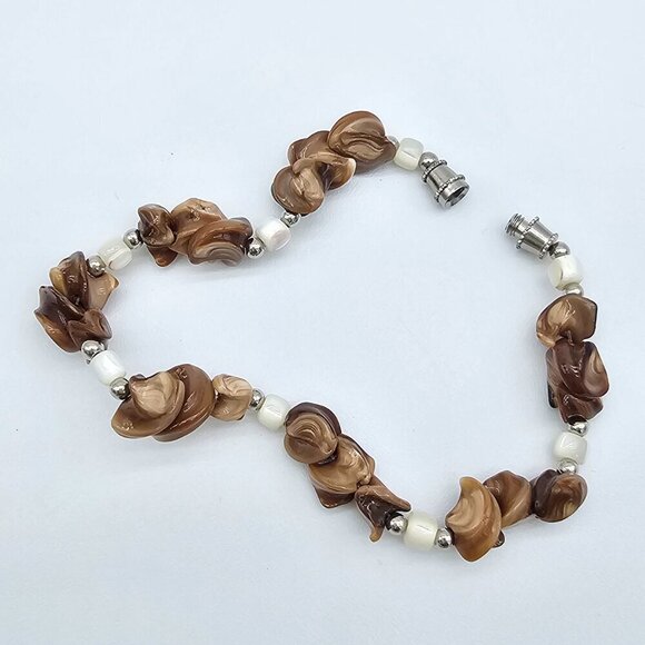 Vintage Puka Shell Bracelet 7" | Handmade - Picture 10 of 13